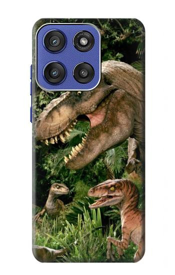 S1452 Dinosaur Trex Raptor Etui Coque Housse pour Motorola Moto G Stylus 5G (2025), Edge 60 Stylus