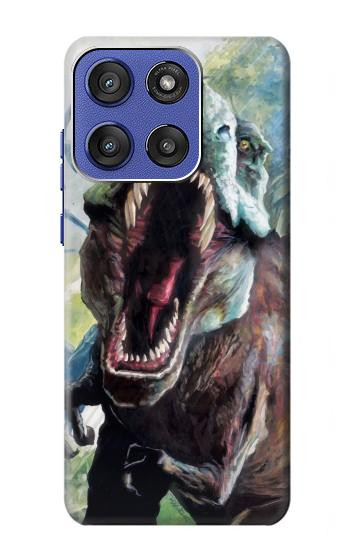 S1453 Dinosaur Trex Tyrannosaurus Rex Etui Coque Housse pour Motorola Moto G Stylus 5G (2025), Edge 60 Stylus