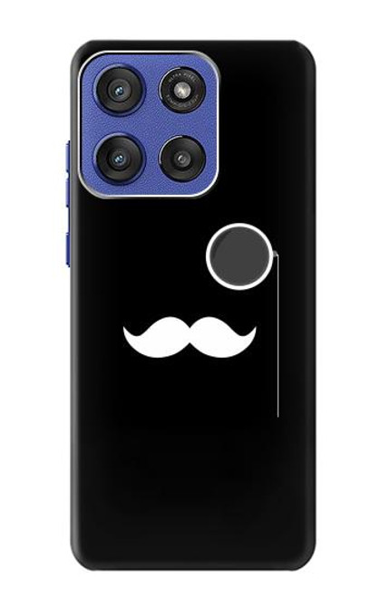 S1946 Sir Mustache Minimalisme Etui Coque Housse pour Motorola Moto G Stylus 5G (2025), Edge 60 Stylus