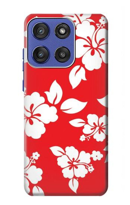 S1949 Motif Hibiscus hawaïenne Etui Coque Housse pour Motorola Moto G Stylus 5G (2025), Edge 60 Stylus