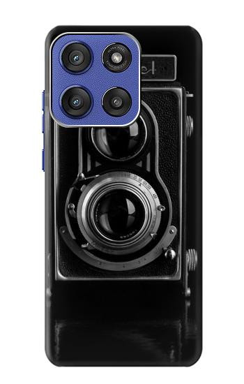 S1979 Caméra millésimé Etui Coque Housse pour Motorola Moto G Stylus 5G (2025,2026), Edge 60 Stylus