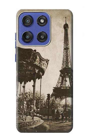 S2174 Tour Eiffel Paris Millésime Etui Coque Housse pour Motorola Moto G Stylus 5G (2025,2026), Edge 60 Stylus