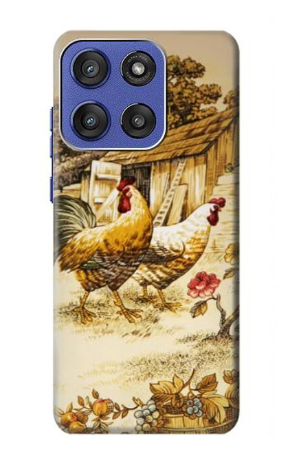 S2181 Français Pays Poulet Etui Coque Housse pour Motorola Moto G Stylus 5G (2025), Edge 60 Stylus