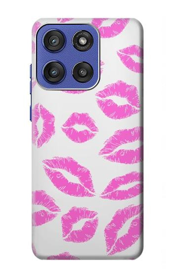 S2214 Bisous Lèvres roses Etui Coque Housse pour Motorola Moto G Stylus 5G (2025), Edge 60 Stylus