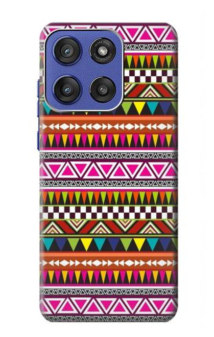 S2292 Motif tribal aztèque Etui Coque Housse pour Motorola Moto G Stylus 5G (2025), Edge 60 Stylus