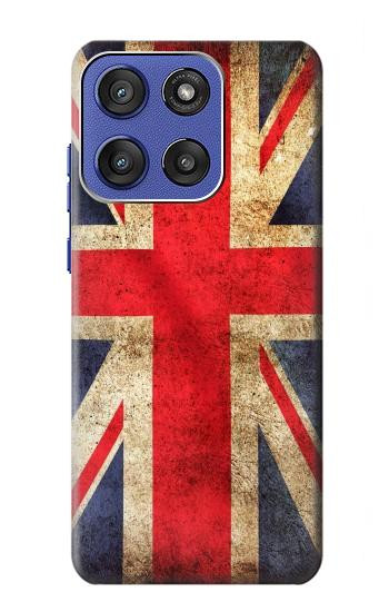 S2303 Drapeau britannique UK Millésime Etui Coque Housse pour Motorola Moto G Stylus 5G (2025,2026), Edge 60 Stylus
