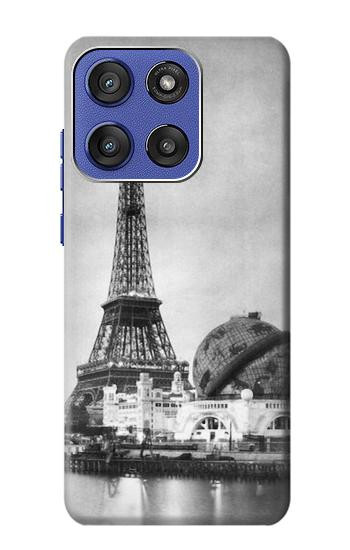 S2350 Vieille Tour Eiffel Paris Etui Coque Housse pour Motorola Moto G Stylus 5G (2025,2026), Edge 60 Stylus