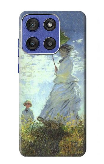 S2415 Claude Monet Femme avec un parasol Etui Coque Housse pour Motorola Moto G Stylus 5G (2025,2026), Edge 60 Stylus