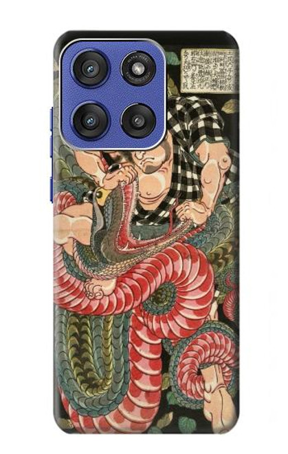 S2469 108 héros de Suikoden Saginoike Heikuro Etui Coque Housse pour Motorola Moto G Stylus 5G (2025), Edge 60 Stylus