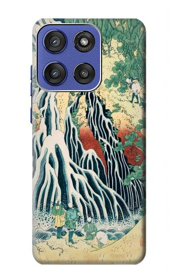 S2491 Hokusai Kirifuri Cascade à Kurokami Etui Coque Housse pour Motorola Moto G Stylus 5G (2025,2026), Edge 60 Stylus