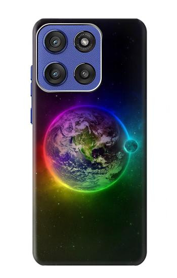 S2570 planète colorée Etui Coque Housse pour Motorola Moto G Stylus 5G (2025,2026), Edge 60 Stylus