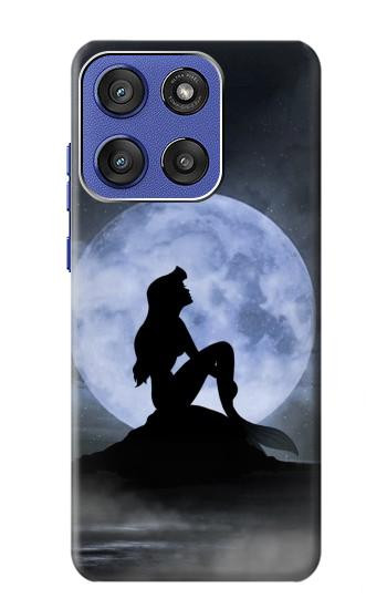 S2668 Silhouette sirène Lune Nuit Etui Coque Housse pour Motorola Moto G Stylus 5G (2025,2026), Edge 60 Stylus