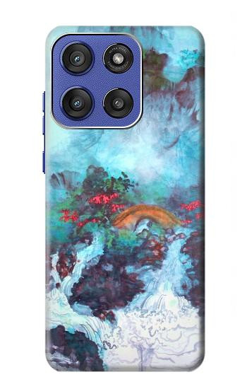 S2724 Dragon Blanc Piscine Haisu Lui Etui Coque Housse pour Motorola Moto G Stylus 5G (2025,2026), Edge 60 Stylus