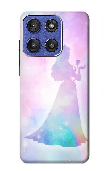 S2992 Princesse Pastel Silhouette Etui Coque Housse pour Motorola Moto G Stylus 5G (2025,2026), Edge 60 Stylus