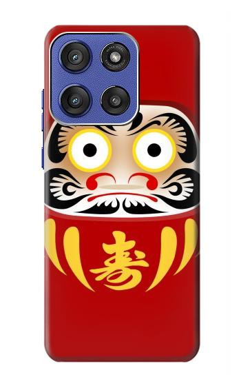 S3045 Japon Bonne chance Daruma Poupée Etui Coque Housse pour Motorola Moto G Stylus 5G (2025,2026), Edge 60 Stylus