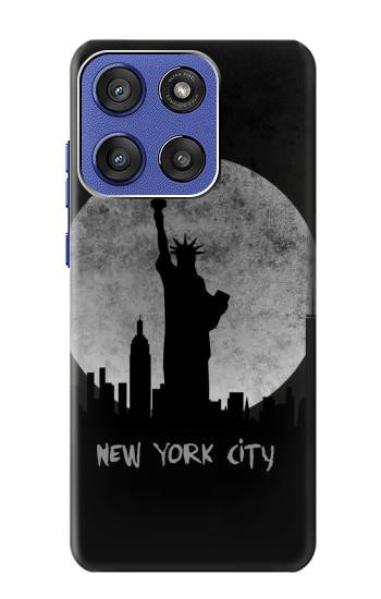 S3097 La ville de New York Etui Coque Housse pour Motorola Moto G Stylus 5G (2025,2026), Edge 60 Stylus