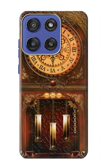 S3174 Horloge Grand-père Etui Coque Housse pour Motorola Moto G Stylus 5G (2025,2026), Edge 60 Stylus