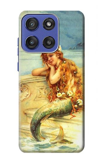 S3184 Peinture Petite Sirène Etui Coque Housse pour Motorola Moto G Stylus 5G (2025,2026), Edge 60 Stylus
