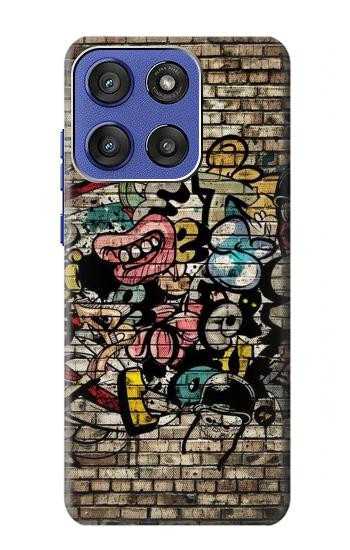 S3394 Graffiti mur Etui Coque Housse pour Motorola Moto G Stylus 5G (2025,2026), Edge 60 Stylus