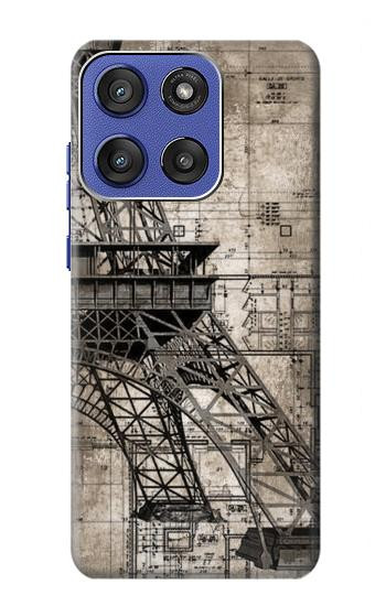 S3416 Plan Tour Eiffel Etui Coque Housse pour Motorola Moto G Stylus 5G (2025,2026), Edge 60 Stylus