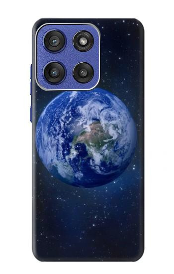 S3430 Bleu planète Etui Coque Housse pour Motorola Moto G Stylus 5G (2025,2026), Edge 60 Stylus