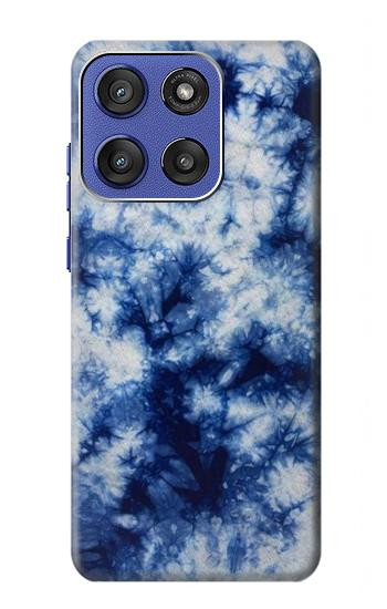 S3439 Tissu Indigo Tie Dye Etui Coque Housse pour Motorola Moto G Stylus 5G (2025,2026), Edge 60 Stylus