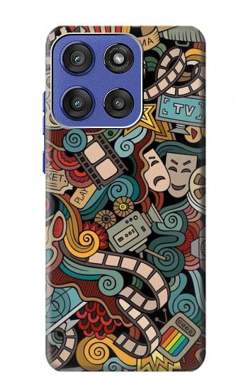 S3480 Divertissement Film par intérim Etui Coque Housse pour Motorola Moto G Stylus 5G (2025,2026), Edge 60 Stylus