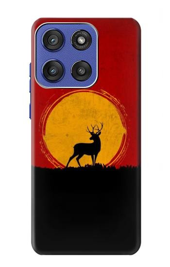 S3513 Coucher de soleil de Deer Etui Coque Housse pour Motorola Moto G Stylus 5G (2025,2026), Edge 60 Stylus