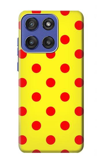 S3526 Rouge tache à pois Etui Coque Housse pour Motorola Moto G Stylus 5G (2025,2026), Edge 60 Stylus