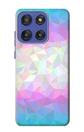 S3747 Polygone de drapeau trans Etui Coque Housse pour Motorola Moto G Stylus 5G (2025,2026), Edge 60 Stylus