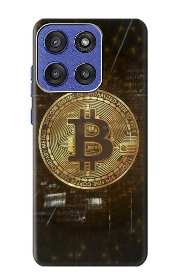 S3798 Crypto-monnaie Bitcoin Etui Coque Housse pour Motorola Moto G Stylus 5G (2025,2026), Edge 60 Stylus
