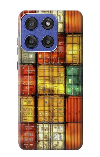 S3861 Bloc de conteneur coloré Etui Coque Housse pour Motorola Moto G Stylus 5G (2025,2026), Edge 60 Stylus