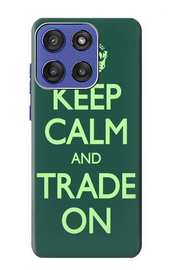 S3862 Restez calme et échangez Etui Coque Housse pour Motorola Moto G Stylus 5G (2025,2026), Edge 60 Stylus