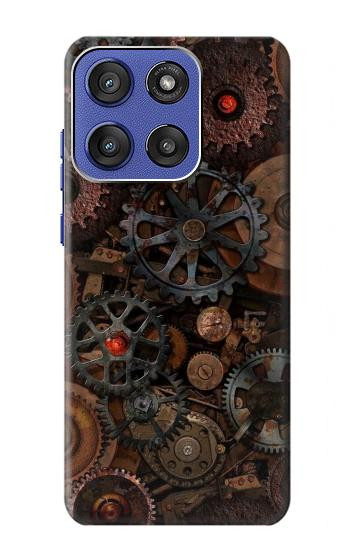 S3884 Engrenages Mécaniques Steampunk Etui Coque Housse pour Motorola Moto G Stylus 5G (2025,2026), Edge 60 Stylus
