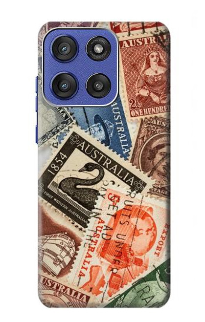 S3900 Timbres Etui Coque Housse pour Motorola Moto G Stylus 5G (2025), Edge 60 Stylus