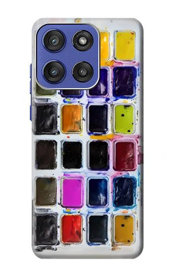 S3956 Graphique de boîte à palette aquarelle Etui Coque Housse pour Motorola Moto G Stylus 5G (2025,2026), Edge 60 Stylus