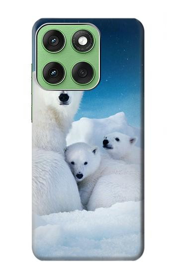 S0285 Ours polaire Etui Coque Housse pour Motorola Edge 60