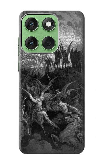 S1026 Gustave Doré Paradis perdu Etui Coque Housse pour Motorola Edge 60