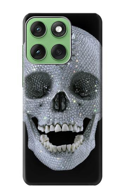 S1286 Crâne de diamant Etui Coque Housse pour Motorola Edge 60
