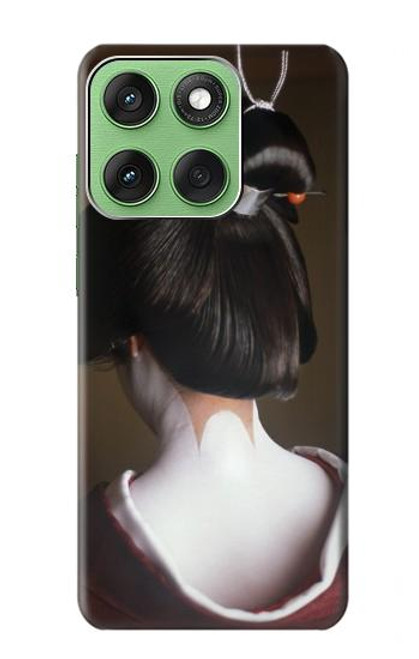 S1337 Japon Geisha Etui Coque Housse pour Motorola Edge 60