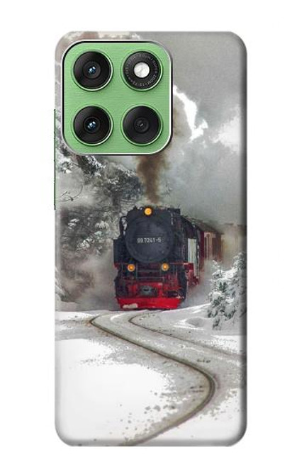 S1509 Train à vapeur Etui Coque Housse pour Motorola Edge 60