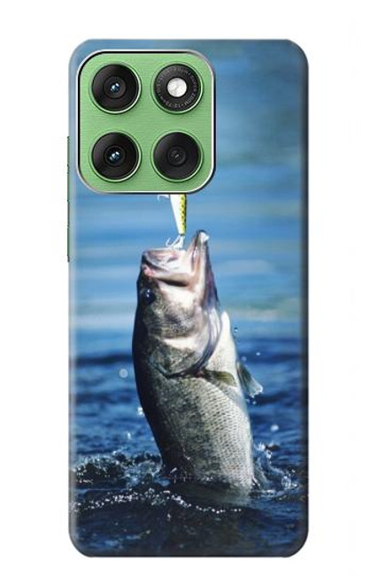 S1594 Pêche à l'achigan Etui Coque Housse pour Motorola Edge 60