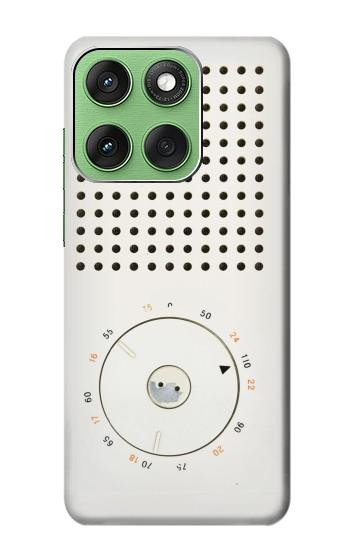 S1857 Rétro transistor radio Etui Coque Housse pour Motorola Edge 60