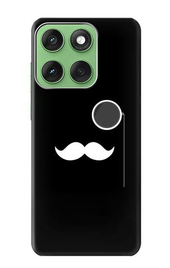 S1946 Sir Mustache Minimalisme Etui Coque Housse pour Motorola Edge 60