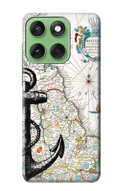S1962 Graphique nautique Etui Coque Housse pour Motorola Edge 60
