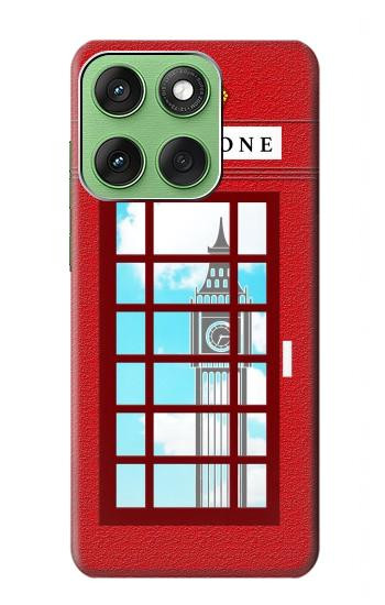 S2059 Angleterre britannique Cabine téléphonique Minimaliste Etui Coque Housse pour Motorola Edge 60