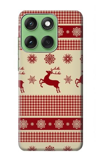 S2310 Noël Rennes neige Etui Coque Housse pour Motorola Edge 60