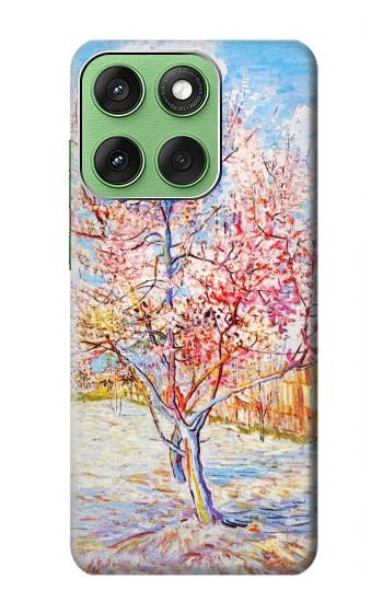 S2450 Van Gogh Fleur de Pêcher Etui Coque Housse pour Motorola Edge 60