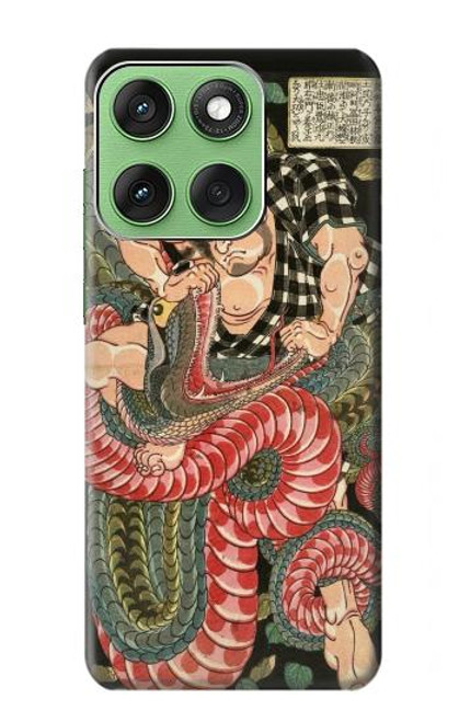 S2469 108 héros de Suikoden Saginoike Heikuro Etui Coque Housse pour Motorola Edge 60