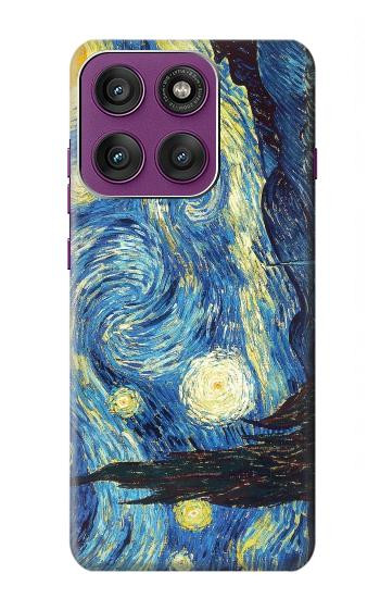 S0213 Van Gogh Starry Nights Etui Coque Housse pour Motorola Edge 60 Pro